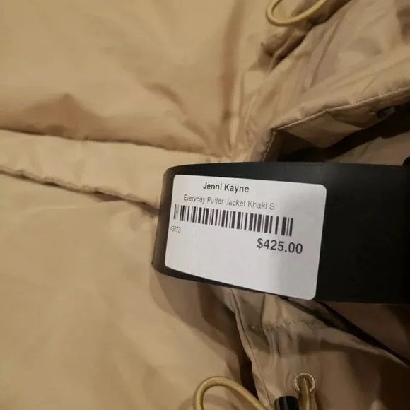 NWT Jenni Kayne Women's Beige Khaki Puffer Jacket Coat Small - Picture 3 of 4